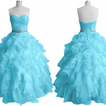 Ball Gowns Organza Quinceanera Dresses For Girls..