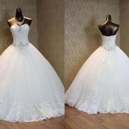 Romantic Lace Wedding Dresses 2017 Flowers..