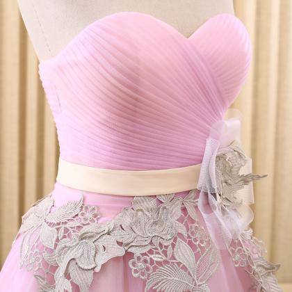 Sweet Girls Pink Wedding Dresses 2016 Cute..