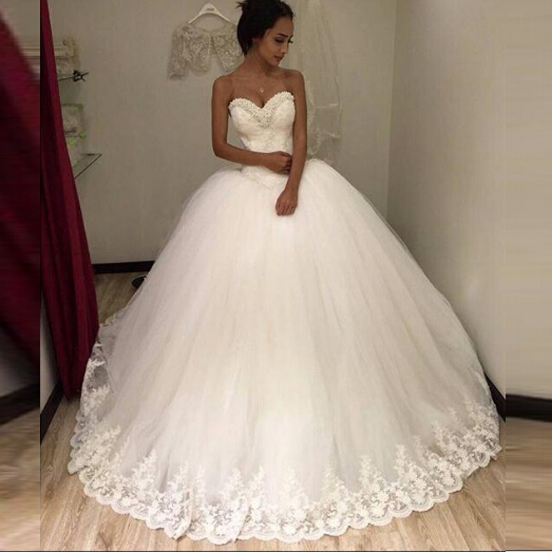 Pearl Open Back Wedding Dresses