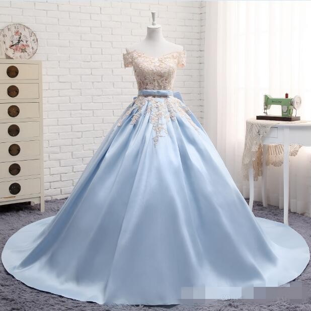 baby blue sweet 16 dresses