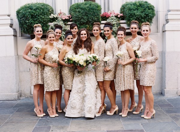 Gold Sequins Bridesmaid Dresses 2017 New One Shoulder Knee Length Gold Sequins Bridesmaid Dresses 2017 New One Shoulder Knee Length Long Sleeve Jewel Evening Wear Dress Vestidos Tail Gowns Party
