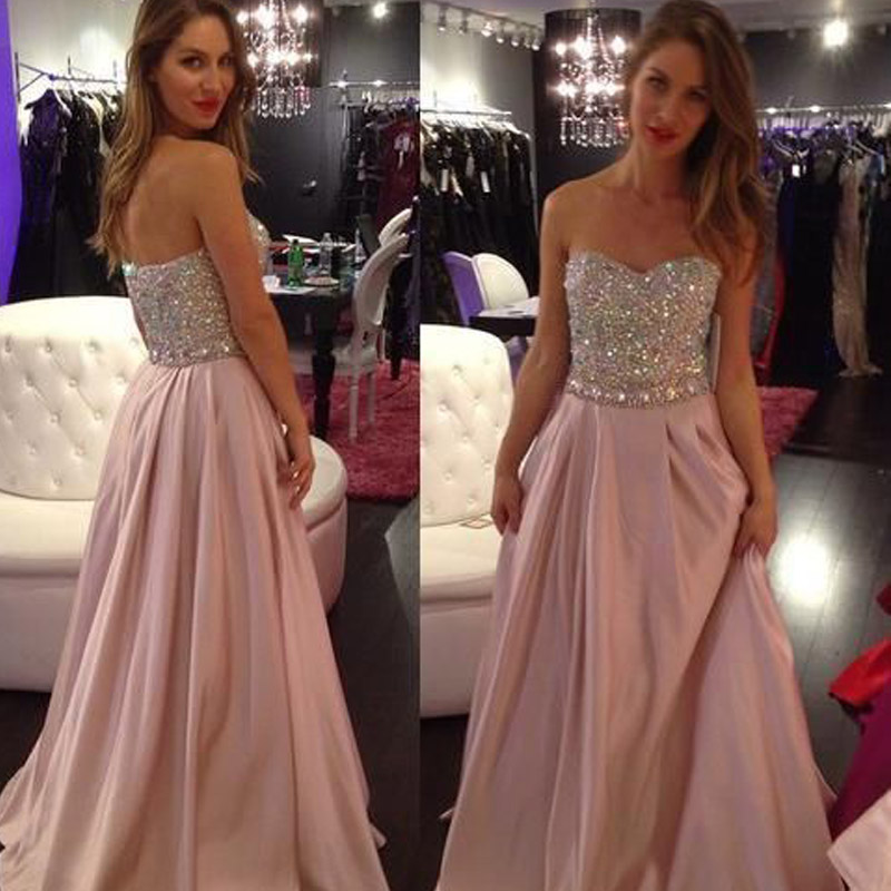 Shinning Prom Dresses Backless Evening Wear Sweetheart Off Shoulder Sweep Train Beaded Sequin High Fashion Party Formal Dress Cocktail Gown